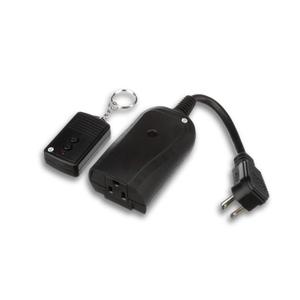 Woods 32555WD Weatherproof Outdoor Electrical Outlet Switch; Wireless Remote Control Plug In; 100 ft Control Range; Weatherproof Remote Control Converter; 60-ft Frequency Range; 1 Pack; Black