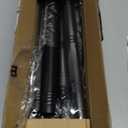 Black Long Curtain Rod Tension Shower Curtain Rods 30 to 120 inch Adjustable Spring Heavy Duty Rods for Bathroom Windows Outdoor No Drill No Slip Spliced and Telescopic Design