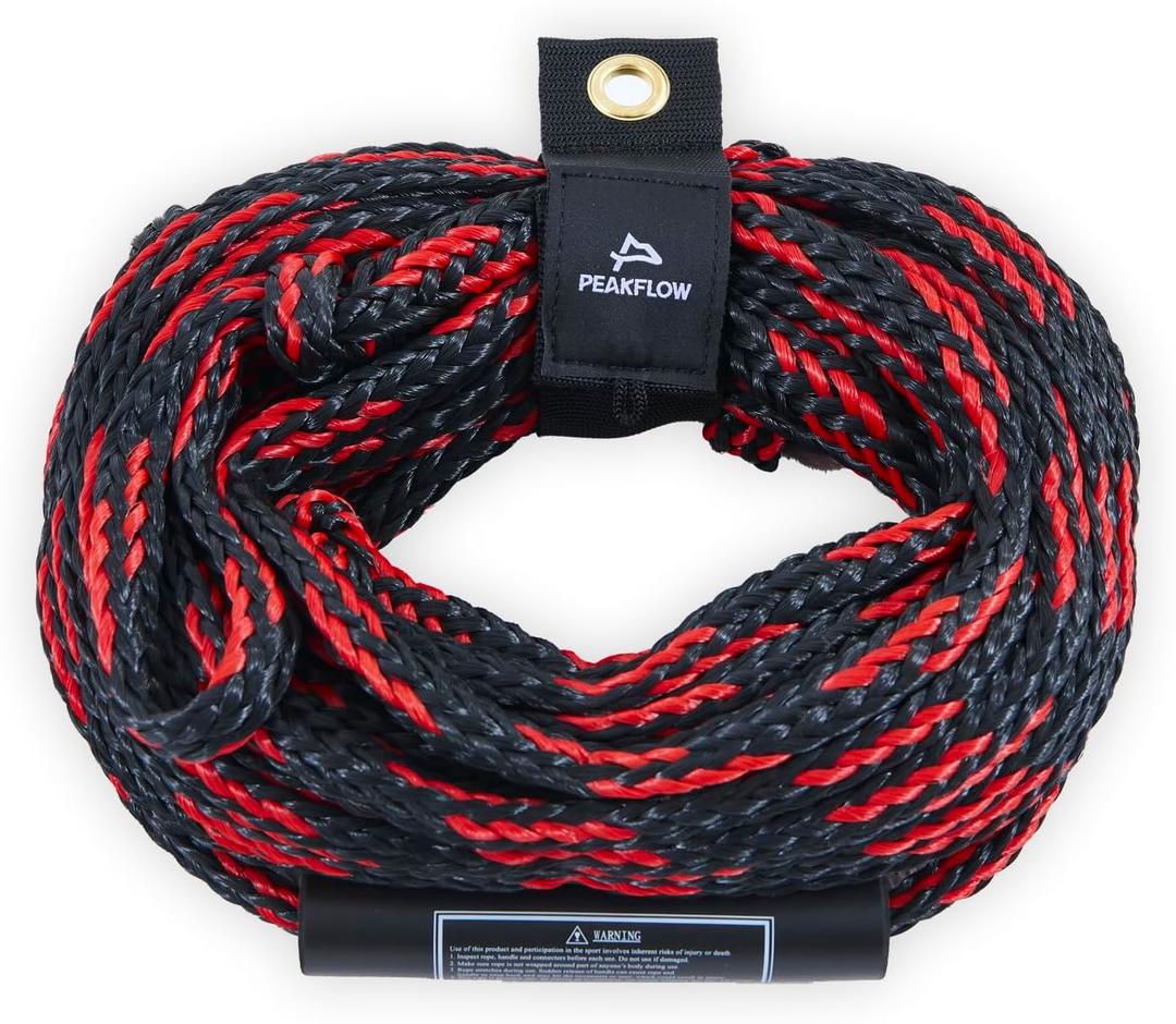 PEAKFLOW Tow Rope Line, 1-3 Rider Rope for Towable Tubes,