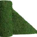 USMOLA Moss Roll, Dried Moss for Crafts, Moss Table Runner for Fairy Gardens, Wedding Woodland Decor, Preserved Moss Mat for Table Decoration (12" W x 60" L)