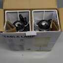 Table Lamp for Bedroom Set of 2, Bedside Lamps with 3 Color Temperatures Night Light, Lamp for Night Stands with AC Outlet and Square Shade, Pull Chain Small Desk Lamp for Living Room Home Decor (15 inch)