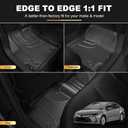 AOMSAZTO Car Floor Mats for Toyota Corolla Sedan 2020-2026,Heavy Duty TPE All Weather Automotive Floor Mats,1st & 2nd Row Full Set Rubber Floor Liners, Anti Skid Car Mats(not fit for Hatchback)-Black