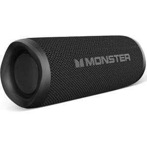 Monster S620 Bluetooth Speaker, Wireless Portable Outdoor Bluetooth Speakers, 60W True Wireless Stereo IPX8 Waterproof, Dual PairingBluetooth 5.4 Built-in Mic, Perfect for Home, Black