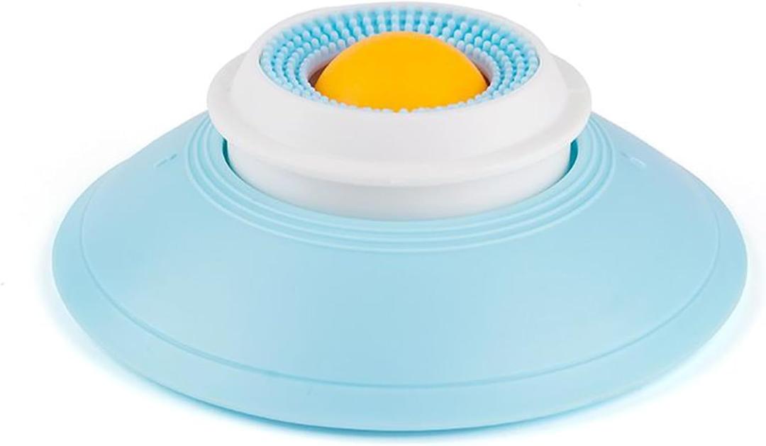Pet Lick Bowl for Dogs Cats, Liquid Food Slow Feeder Lick Mats, Dog Licks Roll Ball, Non-Slip Licking Bowl Enrichment Toys for Dog Calming & Anxieties Relief (yellow)
