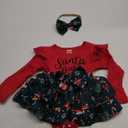 Newborn Baby Girl Fall Winter Romper Dress Floral Ribbed Long Sleeve Romper Sunflower Lace Onsie Rompers Dress Size 6-9 Months