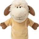 Animal Hand Puppets for Kids with Movable Open Mouths, Perfect for Storytelling,Teaching,Preschool,Birthday Gifts (New Sheep)
