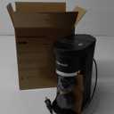 Small Single Serve Coffee Maker, Fast Brew One Cup Coffee Machine for K Cup and Grounds, 6 to 12 oz. Brew Sizes, Capsule Coffee Machine with Descaling Reminder and Viewing Tank, Black (9.45 Inches)