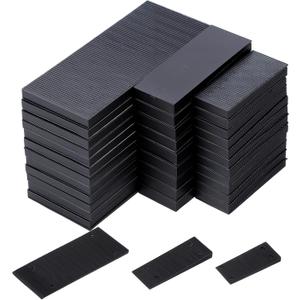 150 Pcs Large Plastic Spacers and Plastic Wedges SetFurniture Leveling Shims with Non-Slip Rubber Pads, High Load Capacity Leveling Tools for Smooth Floors (3 Sizes Included)