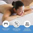 ForPro Premium Fleece Massage Pad Set, Extra Soft, Hypoallergenic, for Massage Tables, Includes Pad and Face Rest Cover, 31 W x 72 L