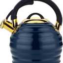 Tea Kettle for Stove Top Whistling Teapot, 3.2Q Tea Pot Stainless Steel Teakettle with Heat Proof Ergonomic Handle