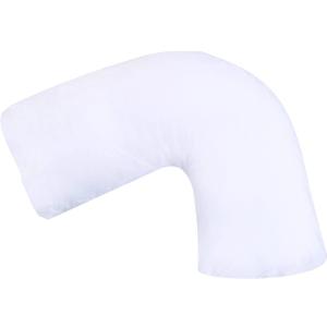 DMI Body Pillow, Side Sleeper Pillow and Pregnancy Pillow with Contoured Support to Eliminate Neck, Back, Hip, Joint Pain and Sciatica Relief with Removable Washable Cover, Firm, U Shape Neck Pillow, 1 Count