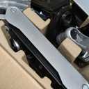 HUANUO Gaming Triple Monitor Stand, Full Motion Articulating Triple Monitor Mount Fit 17 to 32 inch Flat/Curved LCD Computer Screens with Clamp, Grommet Kit, Silver