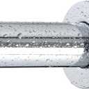 Ivilon Shower Tension Curtain Rod - Adjustable Tension Rod for Shower Curtains, Bathroom, or Windows, Easy to Install, No Drilling Required, Rustproof, Spring Loaded, Adjustable 54 to 90 Inch Chrome