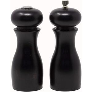 Olde Thompson 6 Caffe Wood Pepper Mill and Salt Shaker Set