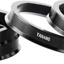 4pcs 67.1 to 70.5 Hub Centric Rings Aluminium Alloy Wheel Center Rings Hubrings 70.5 to 67.1 ID=67.1mm OD=70.5mm (Black)