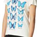 Hanes Women's Short Sleeve V-Neck Graphic T-Shirt, Size Small