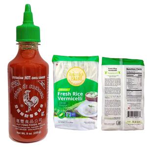 Sriracha Chili Sauce 9 oz + Rice Vermicelli Noodles Bundle | Spicy Asian Sauce with Thin Rice Noodles for Stir Fry, Soups, Spring Rolls & Noodle Bowls BBD: 11/04/2027