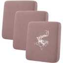 hyha Waterproof Couch Cushion Covers for Pets, Non Slip Sofa Seat Cover for Dogs Washable, Soft Thick Stretch Jacquard Fabric, Sofa Slipcovers with Elastic Bottom (3 Pieces, Camel)