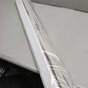 Joydeco Cordless Roman Shades, Linen Window Blinds, 38" W×75" H, White