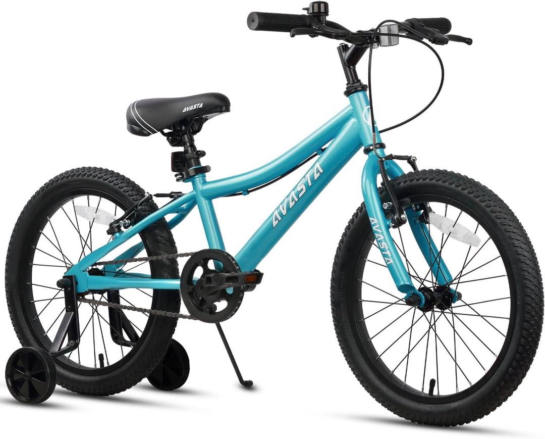 AVASTA Bilbo 18 Inch Kids Road Bike for Boys Girls Children, Cyan