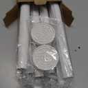 Ausemku Shower Curtain Rod - 32-92 Inch Rustproof Tension Rod, Non-Slip Spring Design, No Drilling Adjustable Curtain Rod for Bathroom, Kitchen, and ClosetWhite