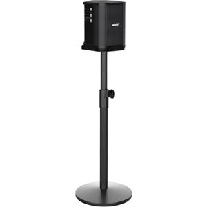 New Upgraded Adjustable Speaker Stand for Bose S1 Pro / S1 Pro + (36.2" - 22.6" Adjustable Height) - Heavy-Duty Floor Display Stand for Touring Show and Home Use, Portable Setup - SingleStand,Black