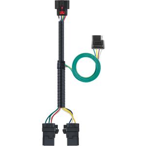 CURT 56429 Vehicle-Side Custom 4-Pin Trailer Wiring Harness, Fits Select Chevrolet Equinox, GMC Terrain (Black)