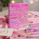Nail Pens for Nail Art,3D Nail Polish Markers for Gel Nails 12 Colors Valentines Graffiti Dotting Pen 0.5mm Acrylic Paint Pens Drawing Painting Lines Pen for DIY Nail Art Pens Set Manicure Tools