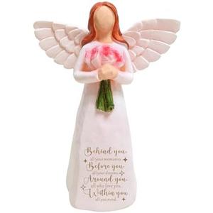 Spldnd Graduation Angel Figurines Gifts for Her, Birthday Gift Ideas for Women, Inspirational Home Decor for Girl, College/High School Graduation Doll Keepsake, Hand-Painted Angel Figurine