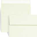 A7 ivory Invitation 5x7 Envelopes - Self Seal, Square Flap,Perfect for 5x7 Cards, Weddings, Birthday, invitations, Graduation, Baby Shower, 5.25 x 7.25 Inches, 100 Pack, ivory