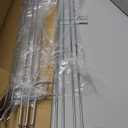 Nexel Wire Shelf Ledge 4 Foot Chrome Shelfs 3 pcs