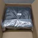 20 Pcs Insulated Shopping Bags for Groceries with Zipper & Handles, Large Foldable Cooler Bags for Hot & Cold Food (Black/Blue)