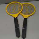 DEVOGUE Pack of 2 Electric Fly Swatter Bug Zapper Operated with 2 * AA Batteries Flies Killer Indoor & Outdoor Pest Control Mosquito Zapper and Insect Catcher Racket