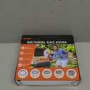 GasSaf 8 FT 1/2" ID Natural Gas Hose with Quick Connect Fitting, Natural Gas Conversion Kit for Gas Grill, Generator, Patio Heater and More - CSA Certified