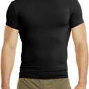 Under Armour Men's HeatGear Tactical Compression Short-Sleeve T-Shirt (Large, Black/ Clear)
