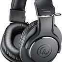 Audio-Technica ATH-M20x Professional Studio Monitor Headphones, Black, Wired