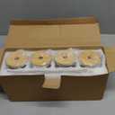 Drinking Glasses with Bamboo Lids and Glass Straw 4pcs Set - 16oz Glass Cups, Iced Coffee Glasses, Cute iced Tea Glasses, Beer Glasses, Ideal for Coffee Bar Accessories, Aesthetic Gift - 2 Brushes