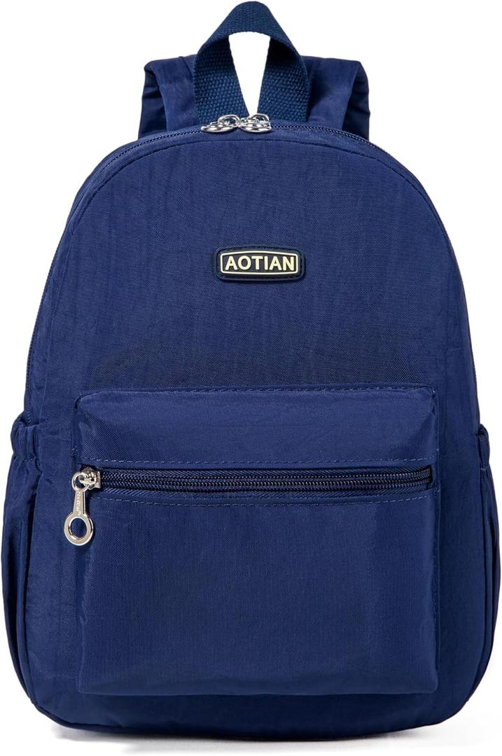AOTIAN Mini Lightweight 11.8 Inch Backpack Durable Travel Hiking Women and Girls Small Daypack, 7 Liters Blue