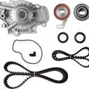 Engine Timing Belt Kit with Water Pump | Compatible With 1994-2002 Honda Accord EX LX SE DX, Odyssey, Acura CL, Isuzu Oasis 2.2L 2.3L L4 SOHC 16V | Replaces# TCKWP244, TBK244, TBKWP244