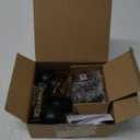 Front Door Lock Set Exterior Door Lock Set with Deadbolt, Single Cylinder Deadbolt Lock and Door Knob Set, Keyed Alike,Matte Black Door Knob and Deadbolt Set (1 Pack, Matte Black)