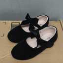 Kiderence Toddler Girls Dress Shoes Little Kids Mary Janes Ballet Flats Toddler 11m/18.5cm