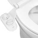 LUXE Bidet NEO 185 Plus - Patented Bidet Attachment for Toilet Seat, Innovative Hinges to Clean, Slide-in Easy Install, Advanced 360 Self-Clean, Dual Nozzles, Feminine & Rear Wash (White)