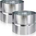 4 Inch Galvanized Metal Vent Duct ConnectorDryer Pipe Connection for Metal Dryer Coupler and Hose Coupling, Vent Extension 2PCS