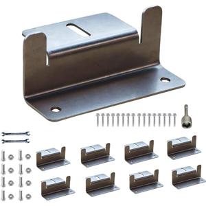Solar Panel Mounting Brackets Z Bracket, with Nuts and Bolts,Suitable for 50W to 150W Solar Panels on RV,Boats,Motorhome, Cabins, Sheds, Garages,Off Grid, Stainless Steel, 2 Units (8PCS)
