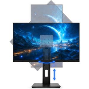Adjustable Height VESA Monitor Stand, Spring Lift, 5.95-7.28 lb