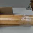 Flexible Bamboo Wall Paneling – 48"x96" Pole Wrap for Basement Columns & Curved Walls – Paintable Wood Slat Tambour Board for Kitchen Island, Cabinet Refacing & DIY Headboards – Natural Style