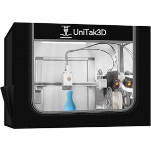 3D Printer Enclosure for Bambu Lab A1 Combo,Large Size Fireproof&Dustproof Enclosure,Noise Reduction,Constant Temperature Control 3D Printer Cover with LED Lighting System-32.5x23x23inch