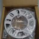 4 Pack Universal Wheel Spacers, 0.39"(10mm) Die Cast Replacement Aluminum Spacer for 4 & 5 Lugs Wheels/Rims, Fits 98 to 120mm Multiple Bolt Pattern, 4x100, 4x108, 4x110, 5x114.3, 5x4.5, 5x120 (Silver)