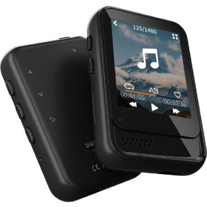 MP3 Player with Bluetooth,Mini MP3 Player with Speaker,Built-in Micro SD Card Slot,Portable Music Player with FM Radio,Video,Voice Recorder,Earphones, for Kids,Sports and Gifts, Max 512GB Expand