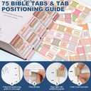 Large Bible Bag Bible Case Cover for Women with Shoulder Strap, Bible Study Supplies Journaling Kit Carrying Case with 75 Bible Tabs, 12 Highlighters and 5 Gel Pens, Christian Gifts for Women, Black